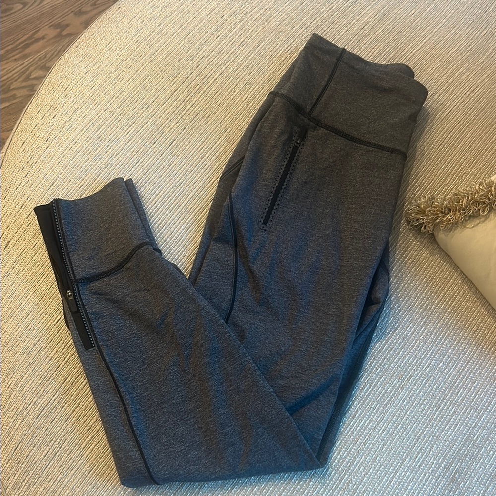 Lululemon Gray lounge pants with zipper